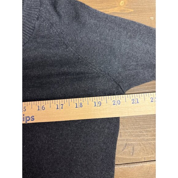 Lululemon Open Back Drape Pullover Sweater Black Knit Long Sleeve 2/4 - Picture 7 of 8